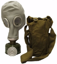 Soviet Military GP-5 Gas Mask, Filter and Carry Bag