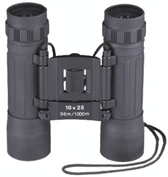 COMPACT BINOCULARS / 10 X 25 - BLACK