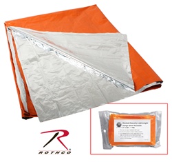 ROTHCO POLARSHIELD SURVIVAL BLANKET-ORANGE/SLVR