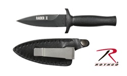 ROTHCO RAIDER II BOOT KNIFE - BLACK MATTE