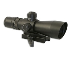 NcStar Mark III Tactical Series 3-9x42 Compact Red/Green Illuminated Mil-Dot Reticle, Weaver Quick Release Mount