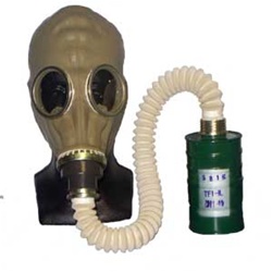 Chinese Army Issue TF-1A Gas Mask and Filter