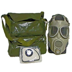 Czech Military M-10 M Protective Gas Mask & Drinking Tube