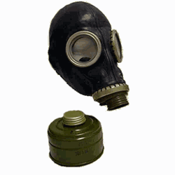 Soviet GP-5 Gas Mask and Filter - Black