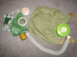 Soviet GP-4 Gas Mask and Filter