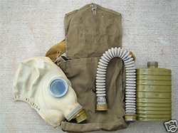 Russian/Soviet SM-1 (ShM1) Helmet Gas Mask and Filter