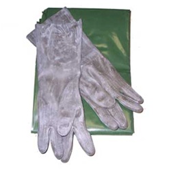 Soviet Last Resort Chemical Poncho and Gloves - Russian Army Surplus Gear