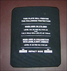 Level III Steel Armor Plates 10x12 for Ballistic Bullet Proof Vests