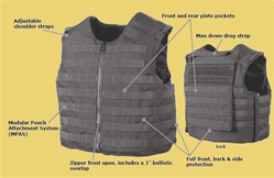 Military Assault Vest 111A (NIJ) Tactical Bullet Proof by Kejo