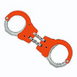 Hinge Handcuffs - Orange